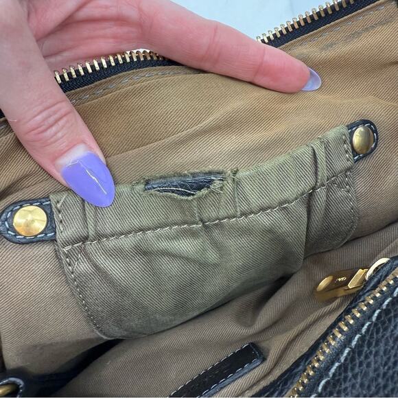 CHLOE Marcie Bag in Black Grained Leather Large Shoulder Handles Crossbody Strap - Picture 14 of 15